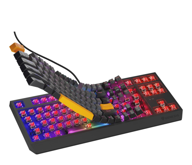 Genesis THOR 230 TKL ANCHOR GRAY NEGATIVE US RGB MECHANICZNA OUTEMU NKG-2082 - 1351039 - zdjęcie 5